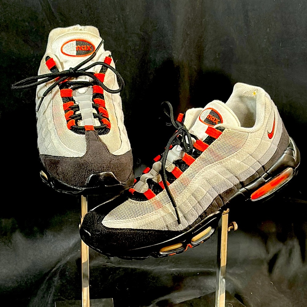 Nike Air Max 95 Team Orange. Size 12. Mens. Orange, black and grey.